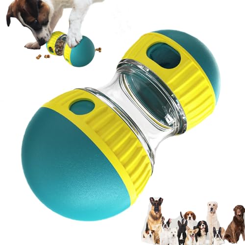 WOZJ Dog Treat Ball Dispenser for Small Medium Large Dogs and Cats，Dog Games for Boredom,Food Slow Eating Ball，Dog Treat Ball，Interactive Treat Puzzle Dog Toy for Training and Brain Stimulation von WOZJ