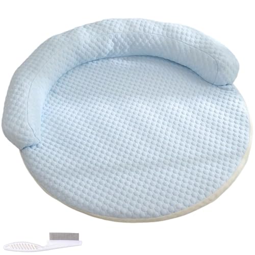 Bett for Katzen, Mit Memory-Schaum – Wärmeableitendes Gewebe, Wasserdichtes Und Maschinenwaschbares Design for Ganzjährigen Komfort, Langlebiges, Kratzfestes Bett(3,70cm) von WPDUIODF