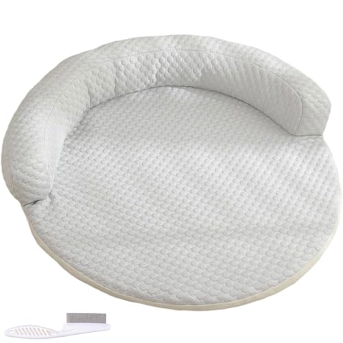 Bett for Katzen, Mit Memory-Schaum – Wärmeableitendes Gewebe, Wasserdichtes Und Maschinenwaschbares Design for Ganzjährigen Komfort, Langlebiges, Kratzfestes Bett(5,70cm) von WPDUIODF