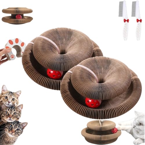 Klauenspule, Klauenspulen-Katzenspielzeug, Die Ultimative Interaktive Mentale Und Körperliche Übung For Katzenspielzeug, Interaktives Indoor-Spielbrett Mit Magnetischer Absaugung, For Hauskatzen(2pcs) von WPDUIODF
