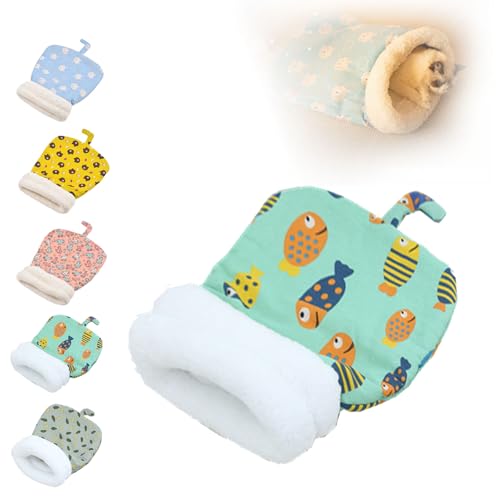 WPDUIODF 2025 Neuer Winterschlafsack, Weiches, Gemütliches Haustiernest for Katzen Und Hunde, Waschbares Plüsch-Haustiernest, for Hauskatzen Im Herbst Und Winter(Green) von WPDUIODF