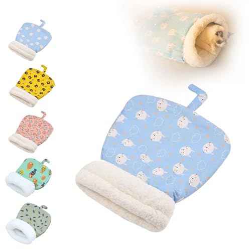 WPDUIODF Gemütliches Haustiernest for Katzen Und Hunde, Katzen- Und Hundeschlafsack for Drinnen, Dicker Plüsch-Haustierschlafsack, Tragbares Handgewebtes Haustierbett(Blue) von WPDUIODF