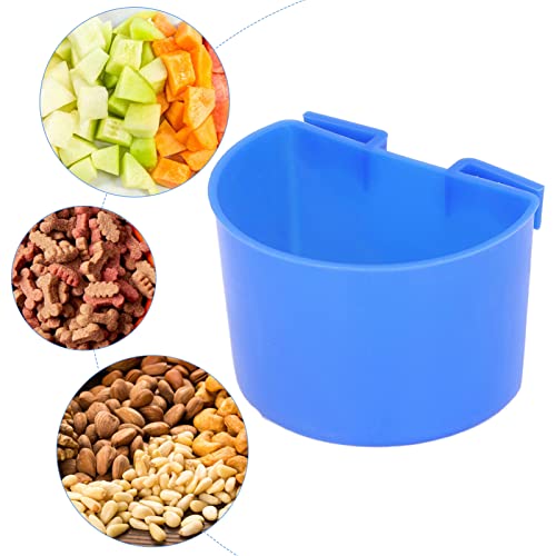 WPKD BLUEIY 20 Stück Vogelfutternapf Wasser Obst Futternapf Einfach zu Montierender Kunststoff Vogelkäfig Futtertrog Set für Zuhause Garten Terrasse Landwirtschaftsbedarf (S) von WPKD BLUEIY