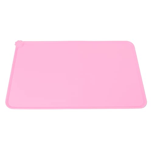 WPKD BLUEIY Pet Food Pad, Silikon Wasserdicht Rutschfest Napf Trinken Fütterungsmatte für Hund und Katze, Rot, 45 x 30 cm, Leicht zu Reinigen, Haustier WPKD BLUEIY Pet Food Pad, Silikon Wasserdicht Rutschfest Napf Trinken Fütterungsmatte für Hund und Katze, Rot, 45 x 30 cm, Leicht zu Reinigen, Haustier von WPKD BLUEIY