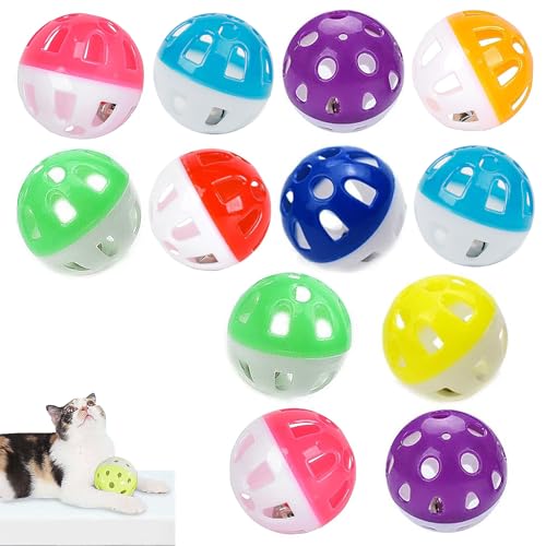 WQEDVN Katzenball-Spielzeug, Katzenbälle für Indoor-Katzen, Katzenspielzeugbälle, Spielzeugbälle für Katzen, Katzenspielzeugbälle mit Glocke, für Indoor-Spielaktivitäten, Jagd-Training, WQEDVN Katzenball-Spielzeug, Katzenbälle für Indoor-Katzen, Katzenspielzeugbälle, Spielzeugbälle für Katzen, Katzenspielzeugbälle mit Glocke, für Indoor-Spielaktivitäten, Jagd-Training, von WQEDVN