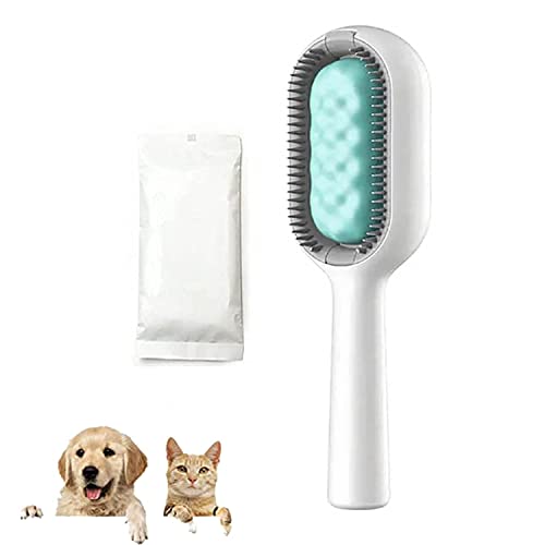 WQIAOBX 4 in 1 universal pet Knots Remover,Universal pet Knot Remover,Reusable Magic Hair Comb,Pet Hair Brushing Tool,Multifunctional Pet Cleaning Brush with Disposable Wipes Brush (Green,Long Hair) von WQIAOBX