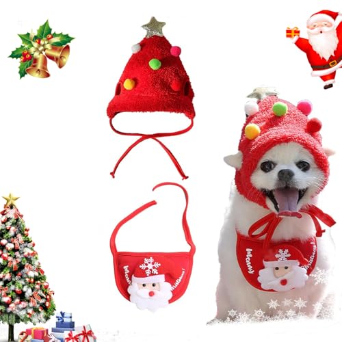 Bezaubernde Weihnachtsbaum-Pompon-Mütze,Weihnachtsmannmütze für Hunde,Weihnachtsmütze für Hunde, lustige weiche Weihnachtsmützen für Hunde,Plüsch-Kopfbedeckung,Kostüm für Weihnachtsfeiern (B,M) Bezaubernde Weihnachtsbaum-Pompon-Mütze,Weihnachtsmannmütze für Hunde,Weihnachtsmütze für Hunde, lustige weiche Weihnachtsmützen für Hunde,Plüsch-Kopfbedeckung,Kostüm für Weihnachtsfeiern (B,M) von WQTHU