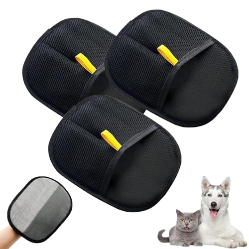 WQTHU Antistatische Handschuhe für Tierhaare,doppelseitige Haustierhandschuhe zur Fellpflege für Hunde,Wiederverwendbare Katzenpflegehandschuhe,vielseitige Haustierpflegehandschuhe zum Waschen (3PCS) WQTHU Antistatische Handschuhe für Tierhaare,doppelseitige Haustierhandschuhe zur Fellpflege für Hunde,Wiederverwendbare Katzenpflegehandschuhe,vielseitige Haustierpflegehandschuhe zum Waschen (3PCS) von WQTHU