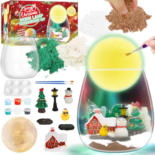 Terrarium-Set für Kinder – Weihnachts- & Geburtstagsgeschenk für Mädchen im Alter von 4–12 Jahren, DIY Nachtlicht-Bastelset mit LED, kreatives Spielzeug & gruseliges Dekor Terrarium-Set für Kinder – Weihnachts- & Geburtstagsgeschenk für Mädchen im Alter von 4–12 Jahren, DIY Nachtlicht-Bastelset mit LED, kreatives Spielzeug & gruseliges Dekor von WREWING