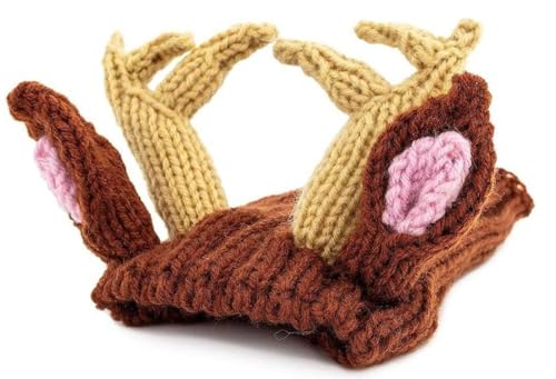 WREWING Strick-Tiermützen für Haustiere – warmes Winterkostüm, Vielfalt für Halloween, Multi-Tier-Strick-Kapuzen, Größe L WREWING Strick-Tiermützen für Haustiere – warmes Winterkostüm, Vielfalt für Halloween, Multi-Tier-Strick-Kapuzen, Größe L von WREWING