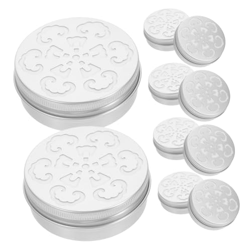 WRITWAA 10 Stück Aluminium Aroma Diffuser Box Langlebiger Duftperlen Behälter mit Feiner Politur Praktische Aufbewahrungsbox für Zuhause Büro Schlafzimmer und Wohnräume von WRITWAA