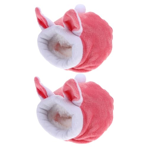 WRITWAA 2-teiliges Kleintierbett: Entzückendes Hamsterhausbett – Weiches, winterfestes Nest aus Baumwolle für kleine Haustiere, Hamster und Igel WRITWAA 2-teiliges Kleintierbett: Entzückendes Hamsterhausbett – Weiches, winterfestes Nest aus Baumwolle für kleine Haustiere, Hamster und Igel von WRITWAA