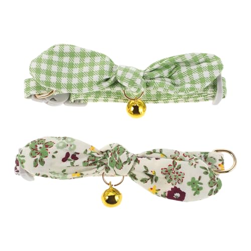 WRITWAA 2-teiliges verstellbares Katzenhalsband: Haustierhalsband mit Hasenohr-Dekoration – Kleintierbedarf für Welpen und Katzen – Komfort für alltägliche Aktivitäten WRITWAA 2-teiliges verstellbares Katzenhalsband: Haustierhalsband mit Hasenohr-Dekoration – Kleintierbedarf für Welpen und Katzen – Komfort für alltägliche Aktivitäten von WRITWAA
