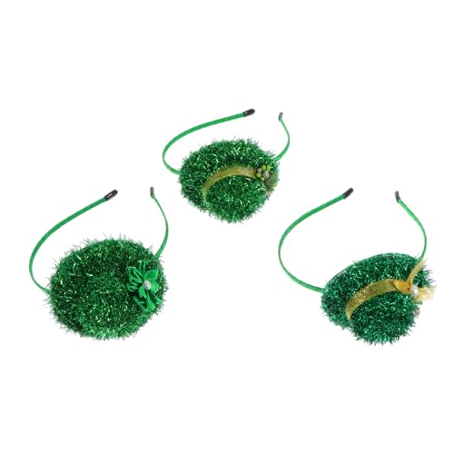 WRITWAA 3 Stück Teiliges Grünes Pet Hat Stirnband Festliches Patrick's Day Haarband mit Blumen Schleife und Bouquet Komfortables Kostümzubehör für Tierparty und Karneval WRITWAA 3 Stück Teiliges Grünes Pet Hat Stirnband Festliches Patrick's Day Haarband mit Blumen Schleife und Bouquet Komfortables Kostümzubehör für Tierparty und Karneval von WRITWAA