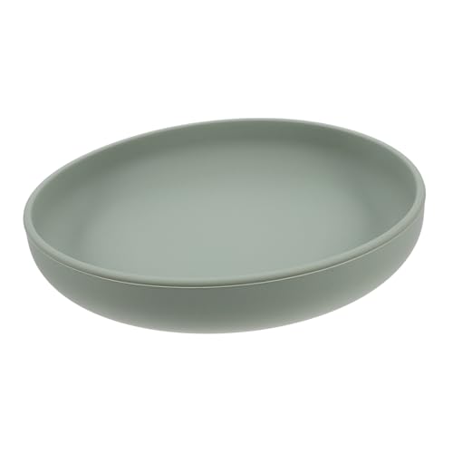 WRITWAA Auslaufsichere Speiseteller Essen Schlüssel Nonslip Nicht Scoop Trinknäpfe für Haustiere Tabletts für Obst Schalen zur Portionskontrolle Saugnäpfe Holzsalatplatten Kieselgel Green von WRITWAA