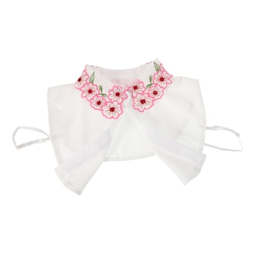 WRITWAA Eleganter Damen Fake Collar mit Rundhalsausschnitt Abnehmbarer Waschbarer Fake Kragen im Farbigen Puppenstil Vielseitig Kombinierbar zur Halslinienbetonung und Modischen WRITWAA Eleganter Damen Fake Collar mit Rundhalsausschnitt Abnehmbarer Waschbarer Fake Kragen im Farbigen Puppenstil Vielseitig Kombinierbar zur Halslinienbetonung und Modischen von WRITWAA