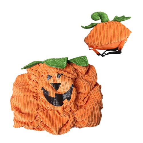 WRITWAA Warmer Komfortabler Haustier Halloween Kostüm mit Kürbismuster Strapazierfähiges Material Leichtes Tragegefühl Geeignet für Halloween Partys Orange WRITWAA Warmer Komfortabler Haustier Halloween Kostüm mit Kürbismuster Strapazierfähiges Material Leichtes Tragegefühl Geeignet für Halloween Partys Orange von WRITWAA