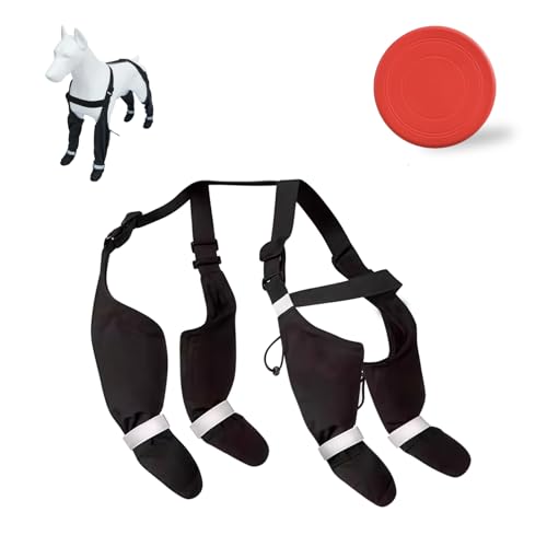 Hunde-Hosenträgerstiefel, reflektierend, Pfotenschutz, rutschfest, mit Hosenträgern für Winter, Schnee, Regen, Wandern, Laufen, Größe XS Hunde-Hosenträgerstiefel, reflektierend, Pfotenschutz, rutschfest, mit Hosenträgern für Winter, Schnee, Regen, Wandern, Laufen, Größe XS von WRUIOY
