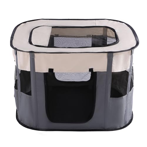 Tragbarer Faltbarer for Katzengehege Outdoor, Katzenkäfig Outdoor Im Freien Aus Oxford-Stoff, Abnehmbarer Gehege für Kleintiere mit Reißverschluss Oben for Kätzchen und Welpen ( Color : B , Size : 110 Tragbarer Faltbarer for Katzengehege Outdoor, Katzenkäfig Outdoor Im Freien Aus Oxford-Stoff, Abnehmbarer Gehege für Kleintiere mit Reißverschluss Oben for Kätzchen und Welpen ( Color : B , Size : 110 von WRYsqbhjyb