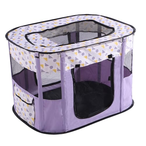 Tragbarer Faltbarer for Katzengehege Outdoor, Katzenkäfig Outdoor Im Freien Aus Oxford-Stoff, Abnehmbarer Gehege für Kleintiere mit Reißverschluss Oben for Kätzchen und Welpen (Color : F, Size : 110 von WRYsqbhjyb