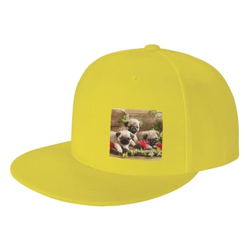 WSHFFILO Baseballkappe mit Mops-Aufdruck, Sportmütze, Sonnenhut WSHFFILO Baseballkappe mit Mops-Aufdruck, Sportmütze, Sonnenhut von WSHFFILO