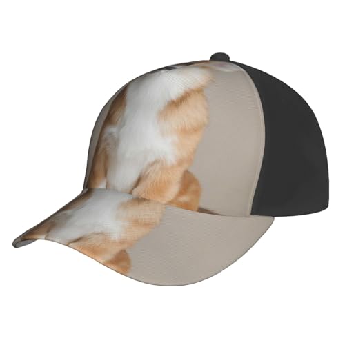 WSHFFILO Bedruckte Baseballkappe mit Hundemotiv, verstellbare Netzkappe, lässige Kopfbedeckung WSHFFILO Bedruckte Baseballkappe mit Hundemotiv, verstellbare Netzkappe, lässige Kopfbedeckung von WSHFFILO