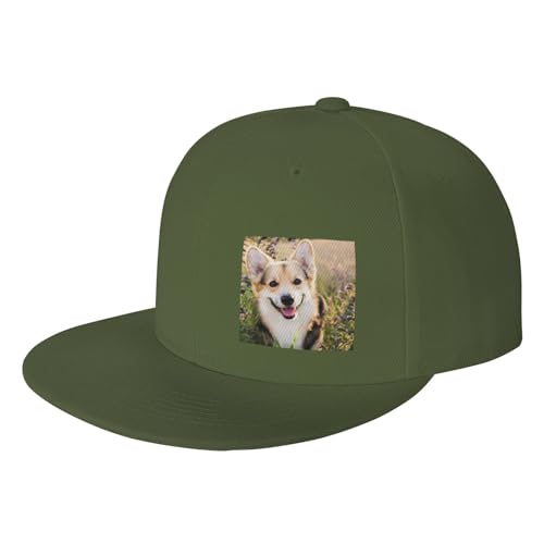 WSHFFILO Happy Corgi Baseballkappe mit Hundemotiv, bedruckt, Sportmütze, Sonnenhut WSHFFILO Happy Corgi Baseballkappe mit Hundemotiv, bedruckt, Sportmütze, Sonnenhut von WSHFFILO