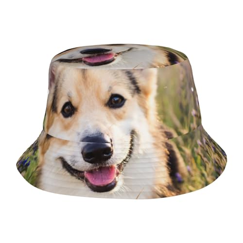 WSHFFILO Happy Corgi Fischerhut für Erwachsene, Fischerhut, Strandhut, Sonnenhut, lässige Kopfbedeckung WSHFFILO Happy Corgi Fischerhut für Erwachsene, Fischerhut, Strandhut, Sonnenhut, lässige Kopfbedeckung von WSHFFILO