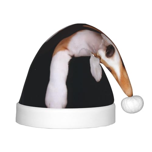 WSHFFILO ovely Weihnachtsmütze mit Beagle-Motiv, für Urlaub, Party, Dekoration, Plüsch, Weihnachtsmannmütze WSHFFILO ovely Weihnachtsmütze mit Beagle-Motiv, für Urlaub, Party, Dekoration, Plüsch, Weihnachtsmannmütze von WSHFFILO