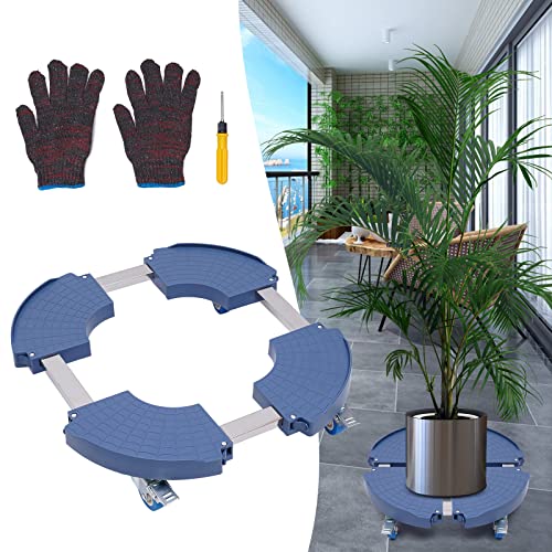 WSIKGHU Pflanzenwagen Schwerlast Pflanzenroller Rolltablett Größenverstellbar 40 bis 50 cm Mit 360° drehbaren Rädern Anti Rutsch Platte Tragkraft 400 kg Blumenkübel Auf Rollen WSIKGHU Pflanzenwagen Schwerlast Pflanzenroller Rolltablett Größenverstellbar 40 bis 50 cm Mit 360° drehbaren Rädern Anti Rutsch Platte Tragkraft 400 kg Blumenkübel Auf Rollen von WSIKGHU