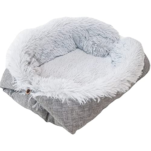WSLCN Katzenbett Funktion 2 in 1 Faltbare wandelbare Plüsch Weiche Decke Warm Kissen Bett für kleine Hunde und Katzen von WSLCN