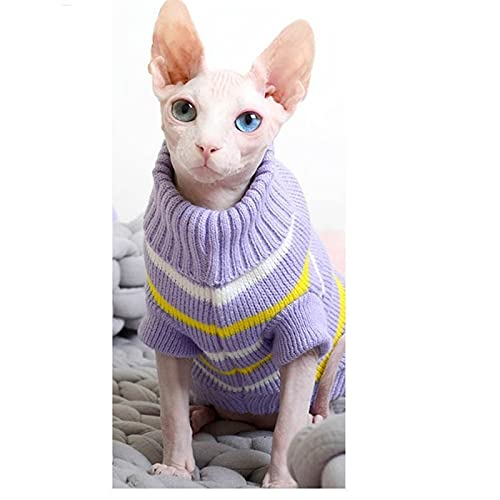 WSMNYH Sweater für Hunde Winterhundekleidung for kleine Hunde Cartoon Muster Pet Pullover Kleidung for Pitbull Dackel Jumper Cat Kostüm Hund Pullover (Color : Blue Giraffe, Size : M) von WSMNYH