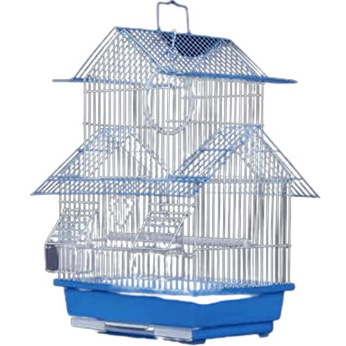 Tragbarer Reise-Vogelkäfig mit Griff, Vogelkäfig geeignet für mittelgroße Vögel, Zucht Zierflugvogelkäfig Vogelhaus von WTCBQC