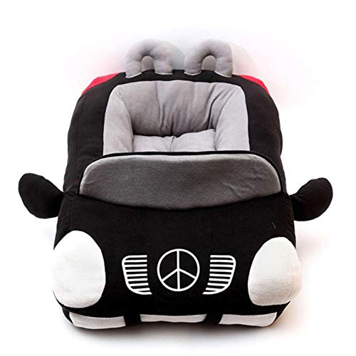 Cooles sportwagenförmiges Bett für Haustierhundehaus Warmes weiches Haustier Sofa Zwinger Katzenhaus Hundekissen Teddy Mats Haustierbedarf 2 Farben, Schwarz, 72X50X30CM Cooles sportwagenförmiges Bett für Haustierhundehaus Warmes weiches Haustier Sofa Zwinger Katzenhaus Hundekissen Teddy Mats Haustierbedarf 2 Farben, Schwarz, 72X50X30CM von WTMLK