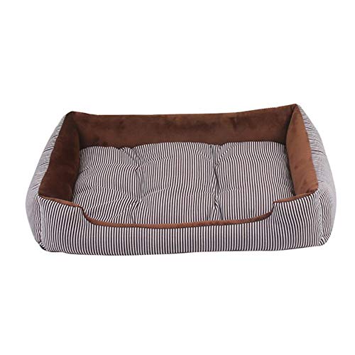 Hundebett Matte Haus Winter Warm Pad Haustierbedarf Zwinger Weicher Hund Welpe Warmes Bett Plüsch Gemütliches Nest Für Kleine Mittlere Große Hund, Kaffee, 60x45x15cm Hundebett Matte Haus Winter Warm Pad Haustierbedarf Zwinger Weicher Hund Welpe Warmes Bett Plüsch Gemütliches Nest Für Kleine Mittlere Große Hund, Kaffee, 60x45x15cm von WTMLK