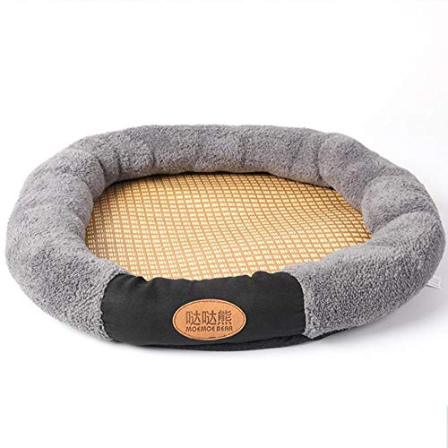 Sommer Haustier Hund Kühlmatte Hunde Bett Runde Welpen Pad Weiche Zwinger Haus Sofa für Hunde Katzenstreu Nest Chihuahua Schlafkissen, Grau, Durchmesser 54cm Sommer Haustier Hund Kühlmatte Hunde Bett Runde Welpen Pad Weiche Zwinger Haus Sofa für Hunde Katzenstreu Nest Chihuahua Schlafkissen, Grau, Durchmesser 54cm von WTMLK