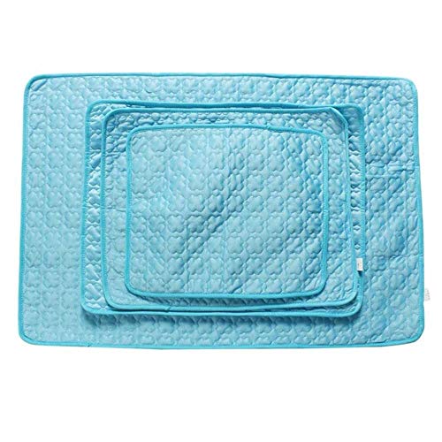 WTMLK 50x40/60x50/70x55/100x70cm Pet Dog Cat Summer Cooling Cold Mat Cool Pad Cushion,Blue,50x40cm WTMLK 50x40/60x50/70x55/100x70cm Pet Dog Cat Summer Cooling Cold Mat Cool Pad Cushion,Blue,50x40cm von WTMLK