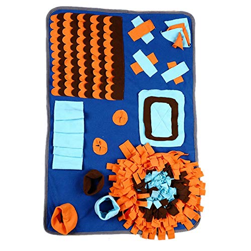 WTMLK 74 * 50cm Pet Dog Puzzle Toys Slow Feeding Food Mat Training Foraging Sniffing Mat Funny Cat Toys Feeder Pad Snuffelmat,B WTMLK 74 * 50cm Pet Dog Puzzle Toys Slow Feeding Food Mat Training Foraging Sniffing Mat Funny Cat Toys Feeder Pad Snuffelmat,B von WTMLK