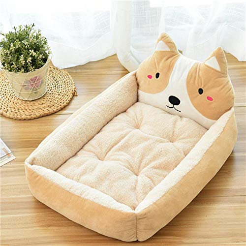 WTMLK Nettes Haustier Hundebett Matte Tier Cartoon geformt für große Hunde Haustier Liege Sofa Zwinger Katzenhaus Hundekissen Teddy Mats Haustierzubehör, Beige, M 60x50x14cm WTMLK Nettes Haustier Hundebett Matte Tier Cartoon geformt für große Hunde Haustier Liege Sofa Zwinger Katzenhaus Hundekissen Teddy Mats Haustierzubehör, Beige, M 60x50x14cm von WTMLK