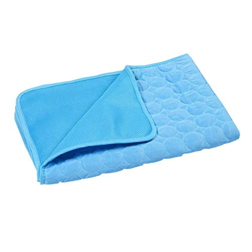 WTMLK Pet Cooling Mat Selbstkühlendes Pad Druckaktivierter Komfortkühler Ungiftige Gelmatte für Hunde Katzen für das Außenbett, Hellgrau, XXL 150X100 WTMLK Pet Cooling Mat Selbstkühlendes Pad Druckaktivierter Komfortkühler Ungiftige Gelmatte für Hunde Katzen für das Außenbett, Hellgrau, XXL 150X100 von WTMLK