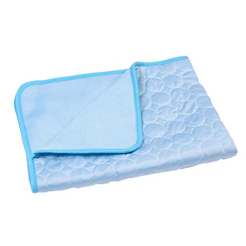 WTMLK Pet Pad Summer Dogs and Cats Sofa Mat Pet Supplies Cool Pad Viscose Cold Feeling Nest Pad Summer Dog Cooling Pad,Light Blue,40x30cm WTMLK Pet Pad Summer Dogs and Cats Sofa Mat Pet Supplies Cool Pad Viscose Cold Feeling Nest Pad Summer Dog Cooling Pad,Light Blue,40x30cm von WTMLK