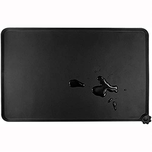 WTMLK Silicone Waterproof Dog Cat Pet Food Mats Tray Non Slip Pet Dog Cat Bowl Mats Placemat Dog Pet Cat Feeding Placemat,Black WTMLK Silicone Waterproof Dog Cat Pet Food Mats Tray Non Slip Pet Dog Cat Bowl Mats Placemat Dog Pet Cat Feeding Placemat,Black von WTMLK