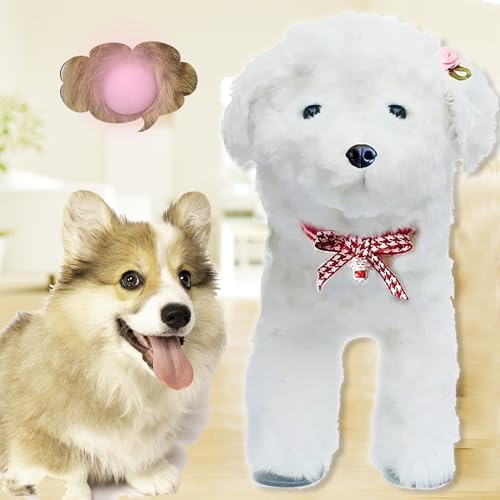 WTTTTW Paarungsspielzeug für männliche Hunde, interaktives Schlafspielzeug für Hunde, Brunstspielzeug für Hunde, ausgestopftes Teddy-Chihuahua-Spiel, in Hitze für kleine,Weiß,13cm von WTTTTW