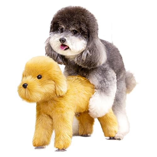 WTTTTW Simulations-Paarungsspielzeug für männliche Hunde, Teddy-Entlüftungs-Silikonspielzeug, Schlafbrunst mit Herzschlag-Plüschspielzeughunden,13cm/5.1" von WTTTTW