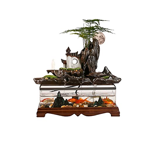 Basteldekoration, kreatives Büro, Schreibtisch, Weinschrank, Veranda, Dekoration, Business, Aquarium, hochwertige weiche Dekoration, Basteln, Wasserbrunnen-Dekoration von WUIRHUHGJHLPJL