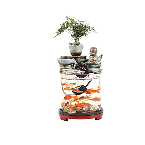 Ornament Art Keramik zirkulierendes Wasser Aquarium Luftbefeuchter Ornamente Büro Desktop Wohnzimmer Brunnen Dekoration Ornament Art Keramik zirkulierendes Wasser Aquarium Luftbefeuchter Ornamente Büro Desktop Wohnzimmer Brunnen Dekoration von WUIRHUHGJHLPJL