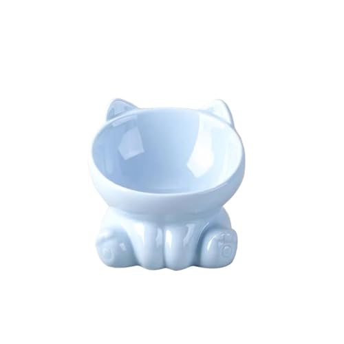 Futternapf für Hunde, erhöht, geneigt, für Katzen, Welpen, Futternapf, Keramik, schützt die Halswirbelsäule, 1 Stück von WUJIHE
