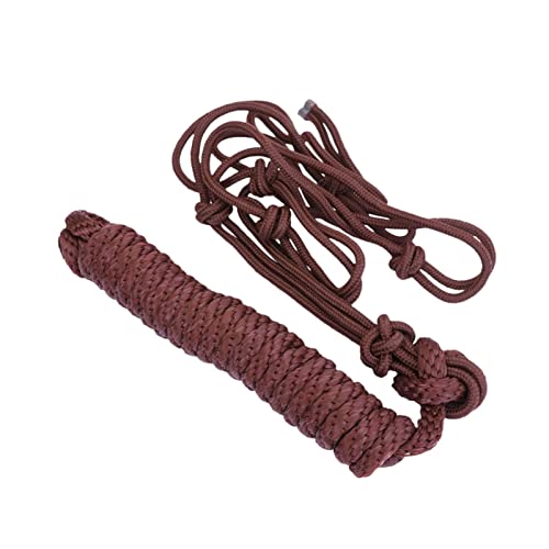 WULE-RYP Pet-Produkte Reitsportlieferungen Halfter einstellbar Pferdekopf Bridle Horse Head Cover Seil Für Rennspannen Tägliche Verwendung (Color : Brown) von WULE-RYP