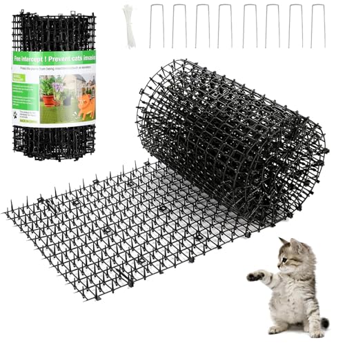 Katzen-Spike-Matte, Katzen-Spike-Matte, Katzen-Spike-Matte mit Spikes, 198,1 x 30 cm, Haustierabschreckung, Trainingsmatten für Katzen, Hunde, drinnen und draußen, Couch, Veranda, Gartenzaun, hält die Katzen-Spike-Matte, Katzen-Spike-Matte, Katzen-Spike-Matte mit Spikes, 198,1 x 30 cm, Haustierabschreckung, Trainingsmatten für Katzen, Hunde, drinnen und draußen, Couch, Veranda, Gartenzaun, hält die von WUMEIJIAJU