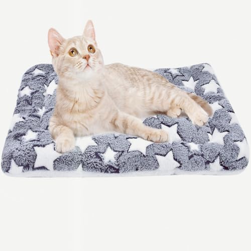 WUMEIJIAJU Katzenbett-Matte, 68 x 50 cm, Hundebett-Matratze, warme Thermo-Haustierunterlage, Welpenmatte, Kissen für den Winter, kleine/mittelgroße Haustiere, Hunde und Katzenkäfig, Stern von WUMEIJIAJU